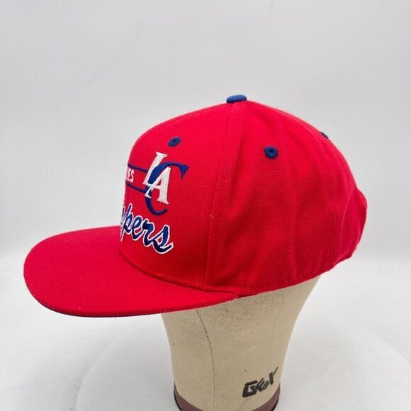 Adidas Los Angeles Clippers LAC NBA Red Blue Ebroidered Snapback Cap Hat - Picture 3 of 10